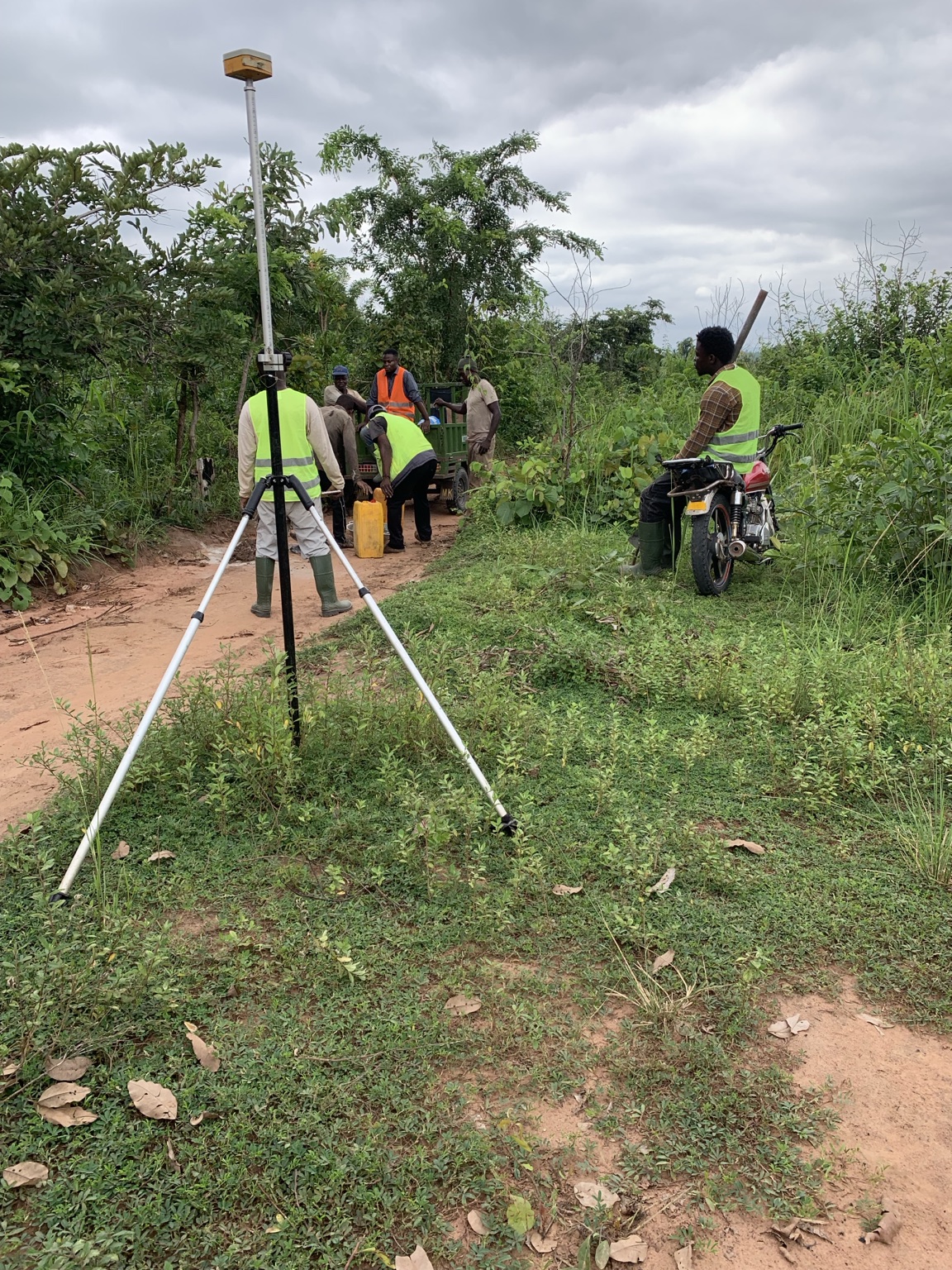 Airban Engineering cadastral survey fieldwork in Dromankese, Bono East