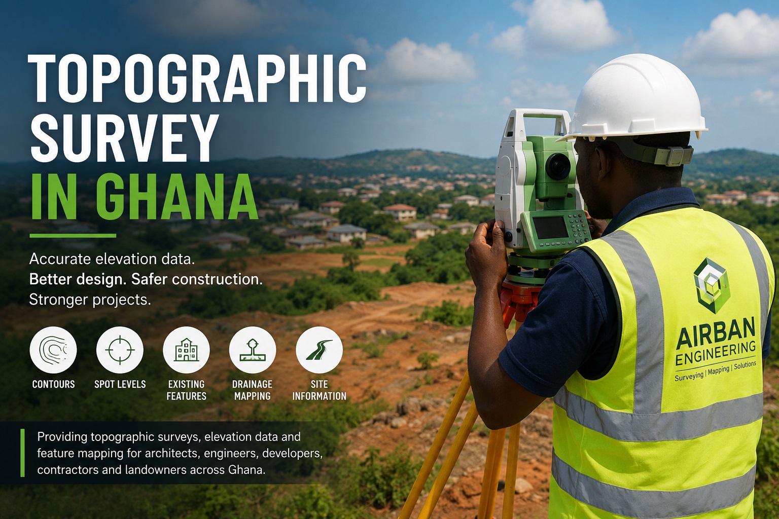 Topographic survey in Ghana